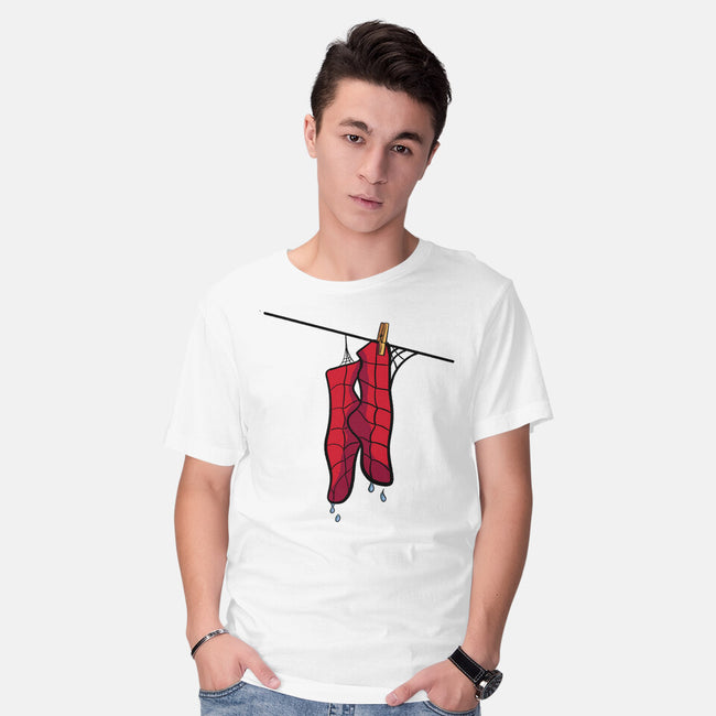 Spider Laundry Day-Mens-Basic-Tee-nickzzarto