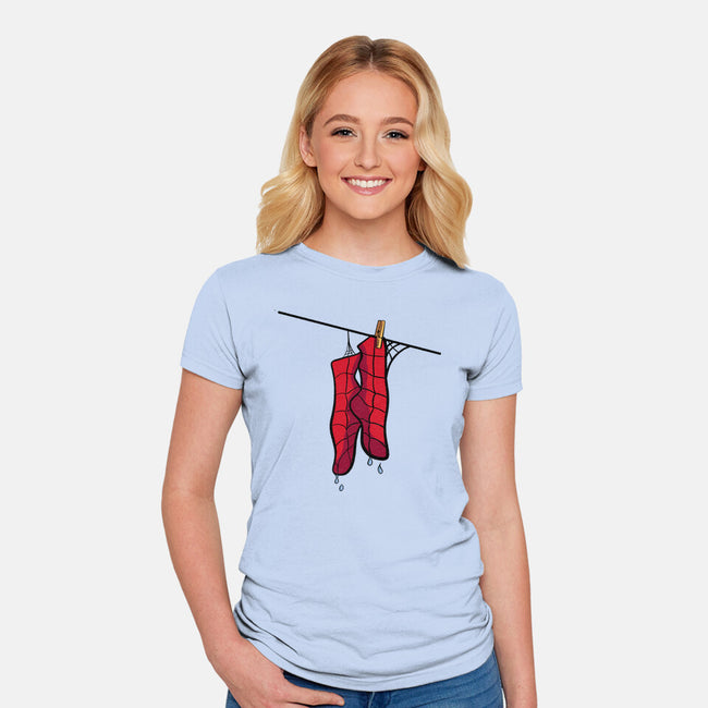 Spider Laundry Day-Womens-Fitted-Tee-nickzzarto