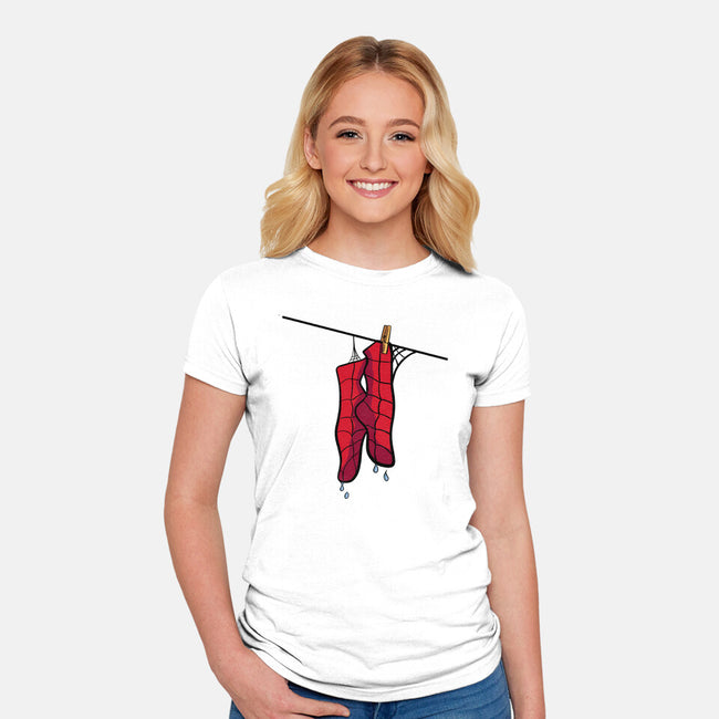 Spider Laundry Day-Womens-Fitted-Tee-nickzzarto