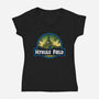 Hyrule Field-Womens-V-Neck-Tee-dandingeroz