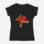 42 Is The Ultimate Answer-Womens-V-Neck-Tee-sachpica