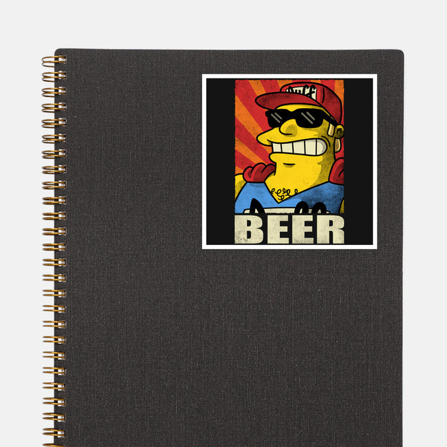 Duffman Beer-None-Glossy-Sticker-Barbadifuoco