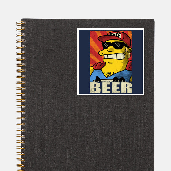 Duffman Beer-None-Glossy-Sticker-Barbadifuoco