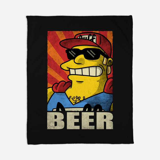Duffman Beer-None-Fleece-Blanket-Barbadifuoco
