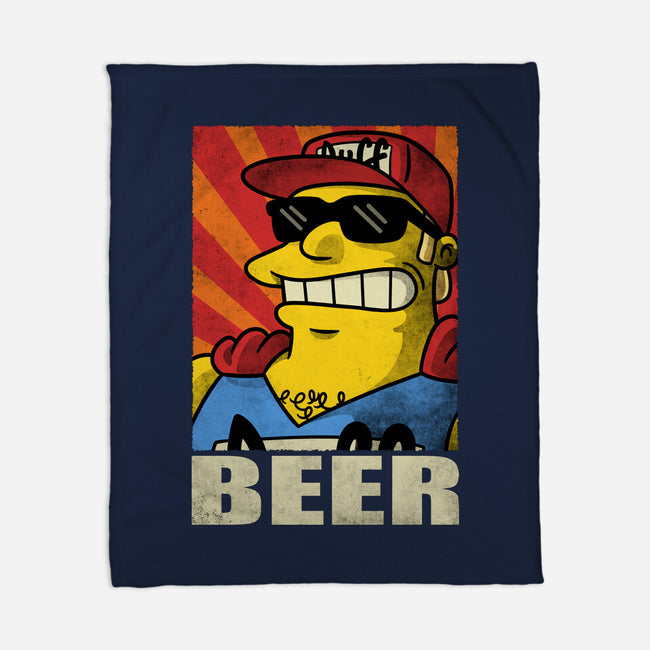 Duffman Beer-None-Fleece-Blanket-Barbadifuoco