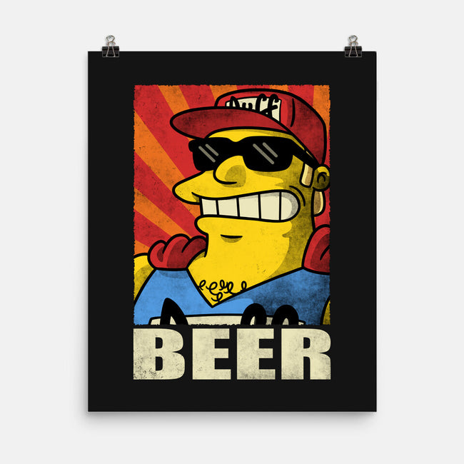 Duffman Beer-None-Matte-Poster-Barbadifuoco