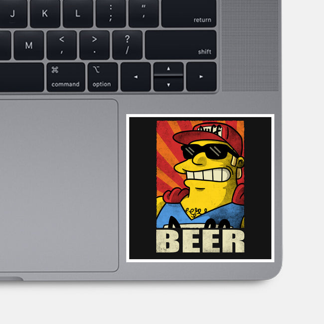 Duffman Beer-None-Glossy-Sticker-Barbadifuoco