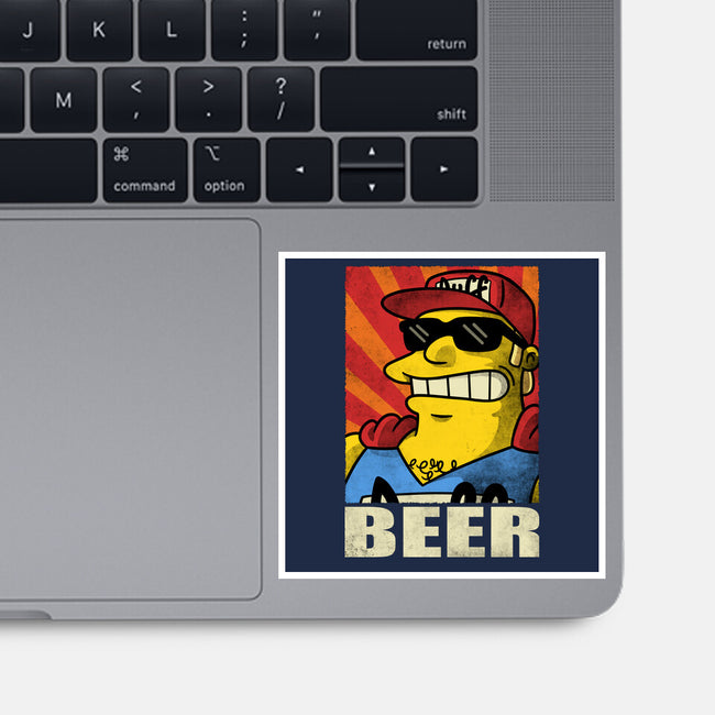 Duffman Beer-None-Glossy-Sticker-Barbadifuoco