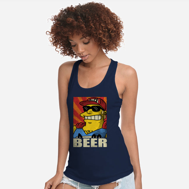 Duffman Beer-Womens-Racerback-Tank-Barbadifuoco
