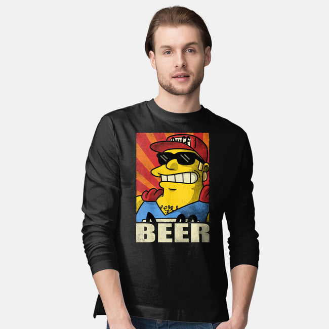 Duffman Beer-Mens-Long Sleeved-Tee-Barbadifuoco