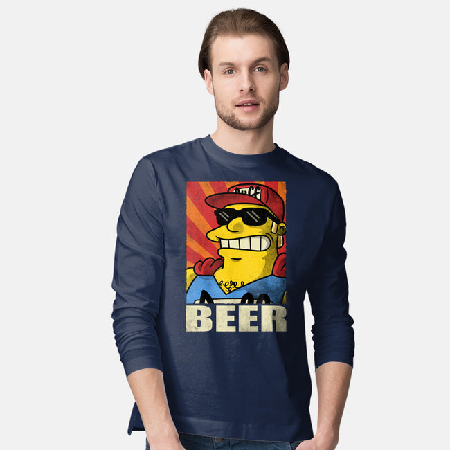 Duffman Beer-Mens-Long Sleeved-Tee-Barbadifuoco