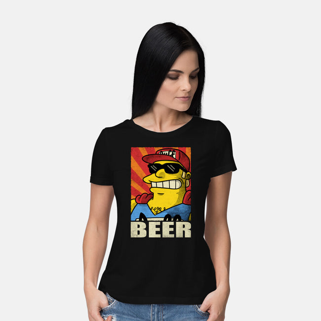 Duffman Beer-Womens-Basic-Tee-Barbadifuoco