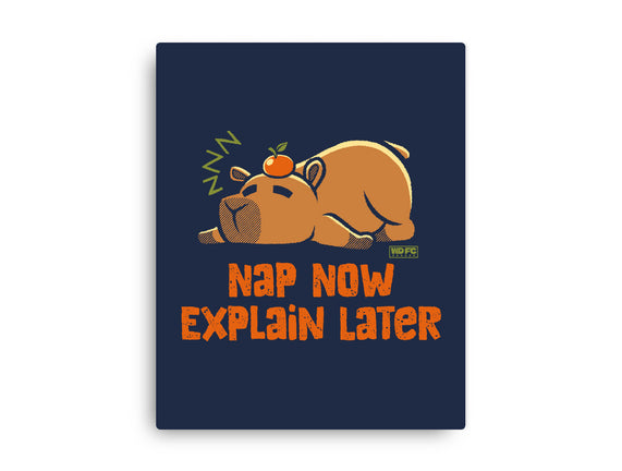 Nap Now Explain Later