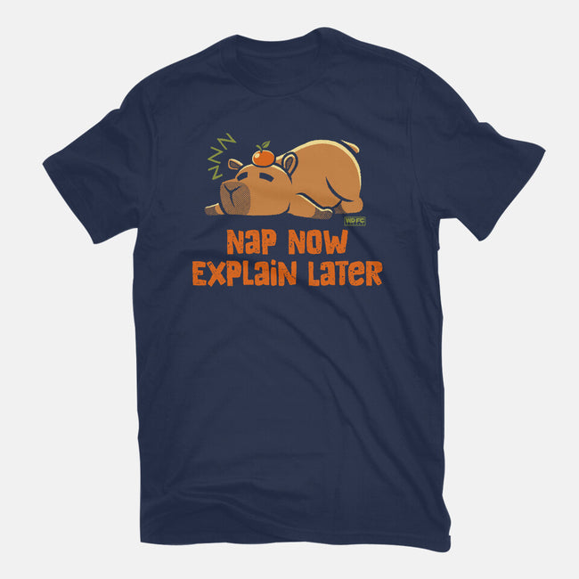 Nap Now Explain Later-Youth-Basic-Tee-worlddominationforcats