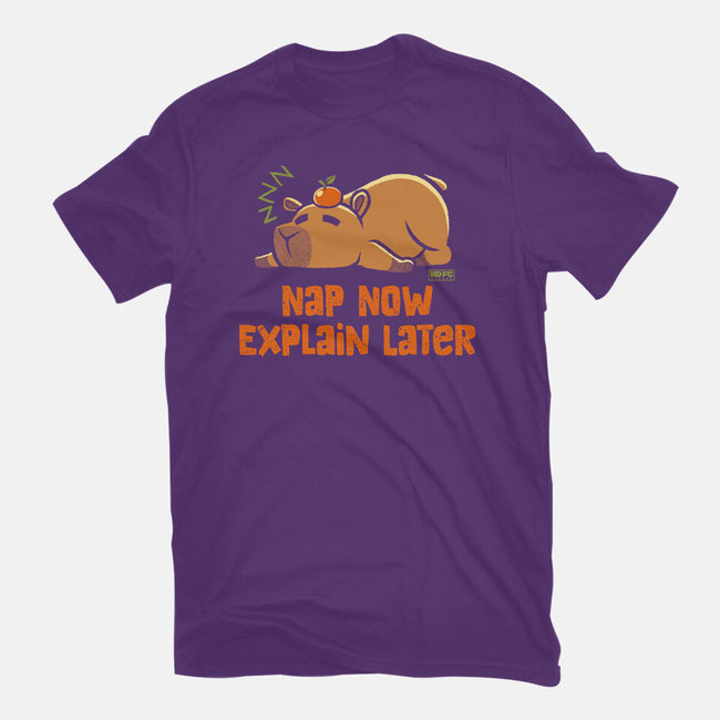 Nap Now Explain Later-Womens-Basic-Tee-worlddominationforcats