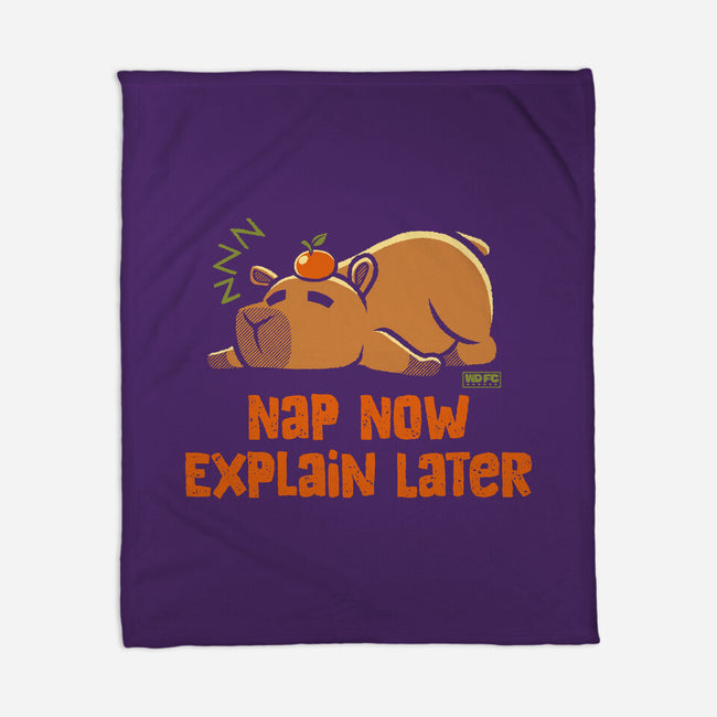 Nap Now Explain Later-None-Fleece-Blanket-worlddominationforcats