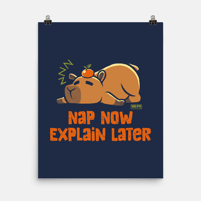 Nap Now Explain Later-None-Matte-Poster-worlddominationforcats