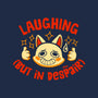 Laughing But In Despair-None-Glossy-Sticker-worlddominationforcats