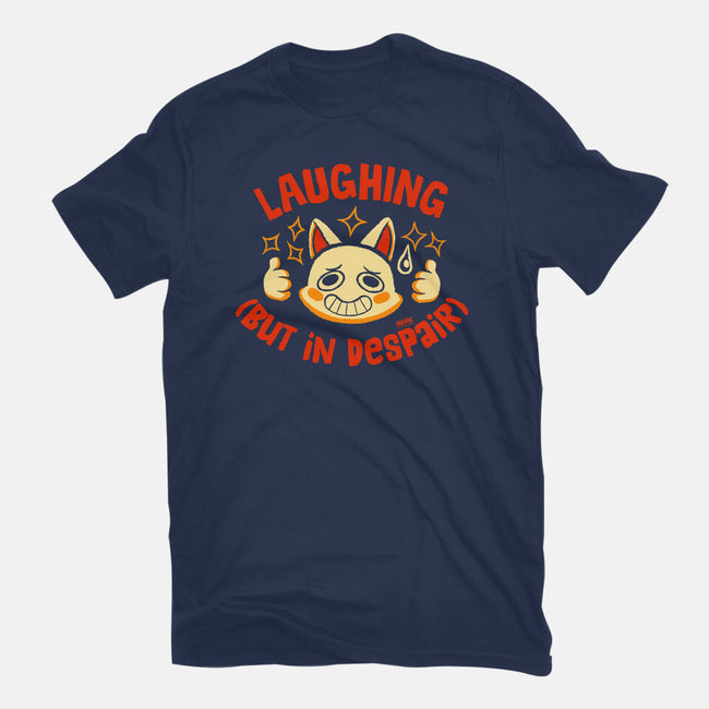 Laughing But In Despair-Youth-Basic-Tee-worlddominationforcats