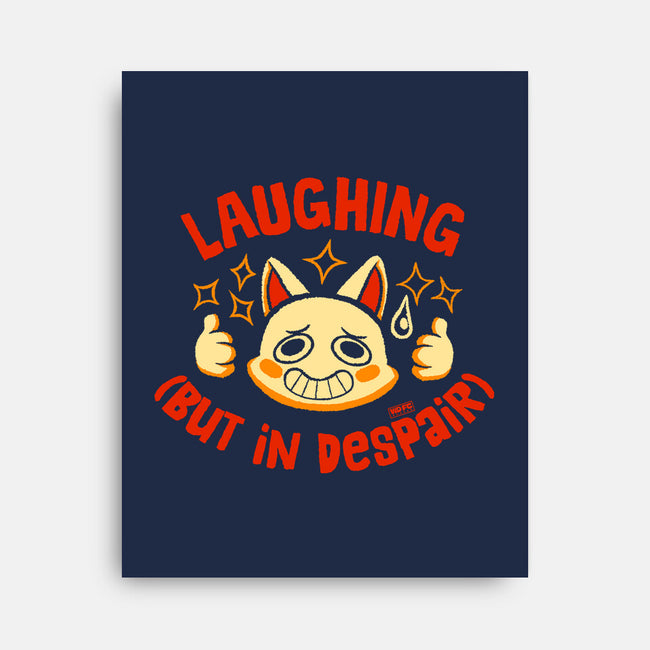 Laughing But In Despair-None-Stretched-Canvas-worlddominationforcats