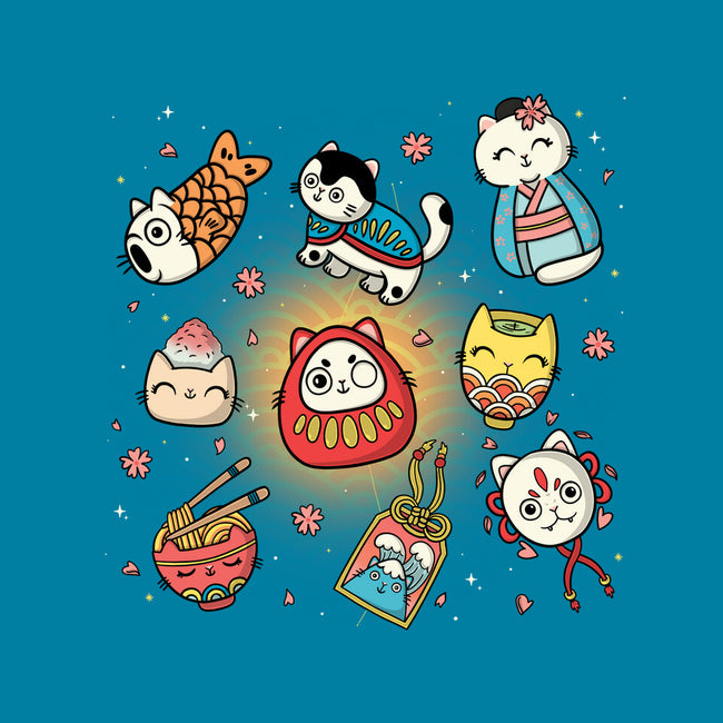 Kawaii Japanese Cat Collection-Womens-Fitted-Tee-Freecheese