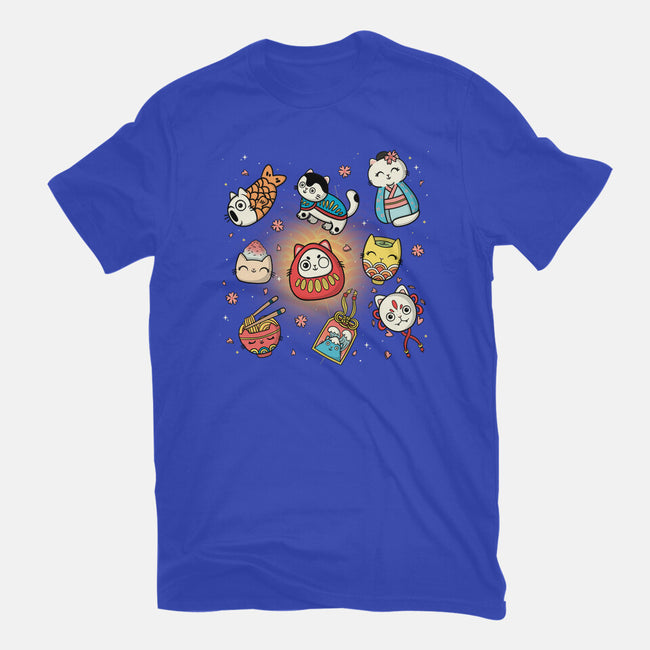 Kawaii Japanese Cat Collection-Womens-Fitted-Tee-Freecheese