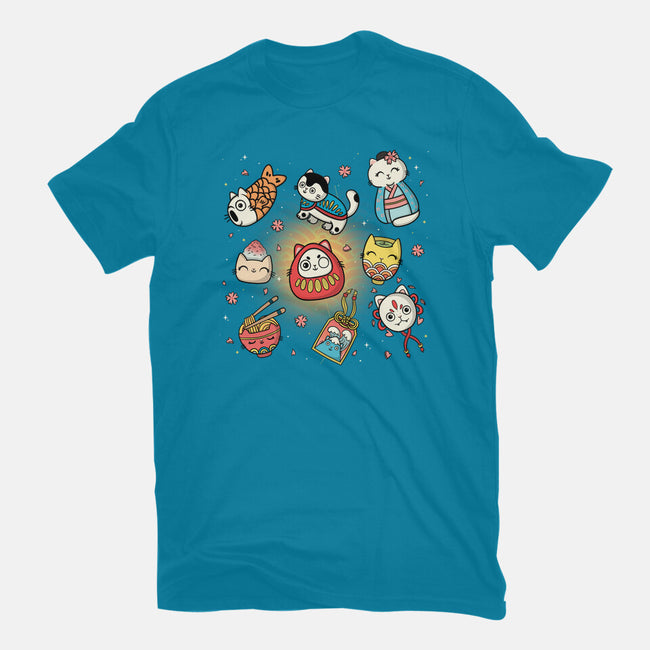 Kawaii Japanese Cat Collection-Mens-Premium-Tee-Freecheese