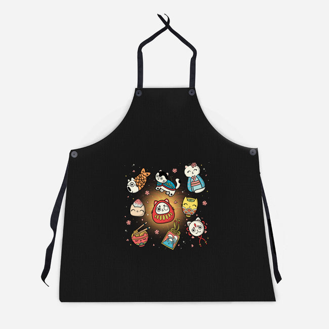 Kawaii Japanese Cat Collection-Unisex-Kitchen-Apron-Freecheese