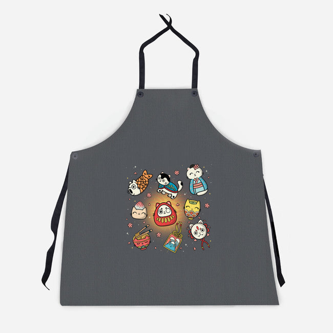 Kawaii Japanese Cat Collection-Unisex-Kitchen-Apron-Freecheese