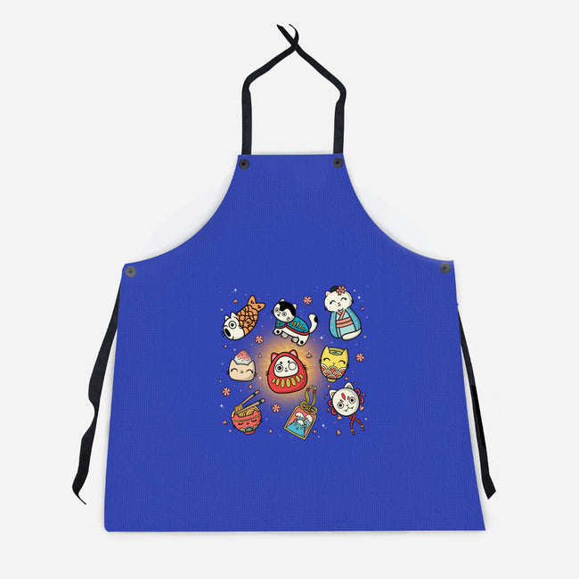 Kawaii Japanese Cat Collection-Unisex-Kitchen-Apron-Freecheese