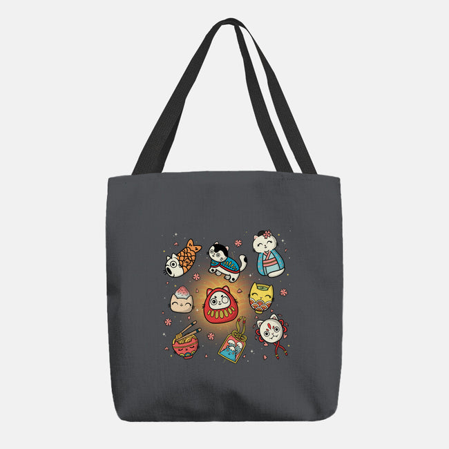 Kawaii Japanese Cat Collection-None-Basic Tote-Bag-Freecheese
