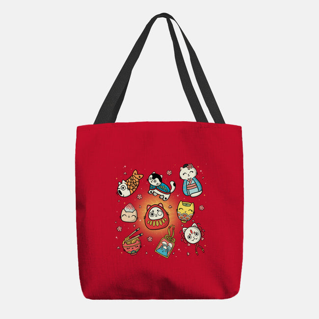 Kawaii Japanese Cat Collection-None-Basic Tote-Bag-Freecheese