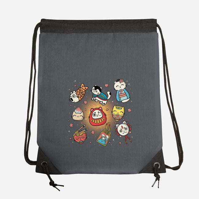 Kawaii Japanese Cat Collection-None-Drawstring-Bag-Freecheese