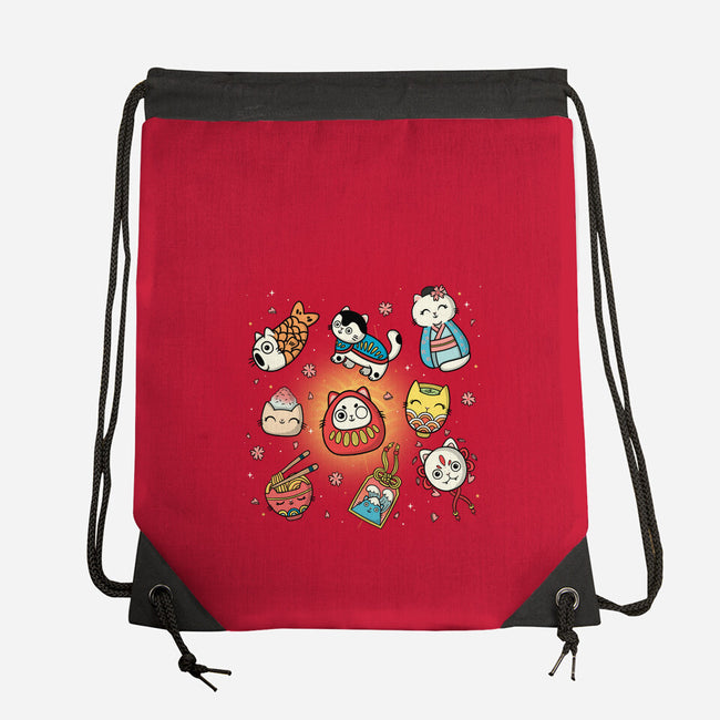 Kawaii Japanese Cat Collection-None-Drawstring-Bag-Freecheese