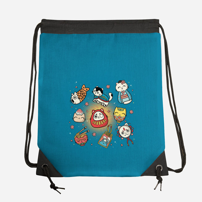 Kawaii Japanese Cat Collection-None-Drawstring-Bag-Freecheese