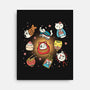Kawaii Japanese Cat Collection-None-Stretched-Canvas-Freecheese