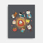 Kawaii Japanese Cat Collection-None-Stretched-Canvas-Freecheese