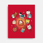 Kawaii Japanese Cat Collection-None-Stretched-Canvas-Freecheese