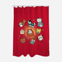 Kawaii Japanese Cat Collection-None-Polyester-Shower Curtain-Freecheese
