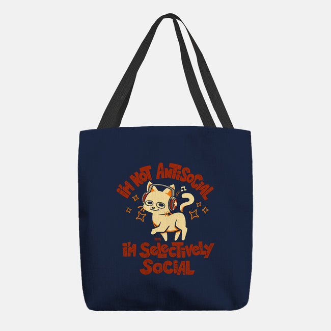 Just Selectively Social-None-Basic Tote-Bag-worlddominationforcats