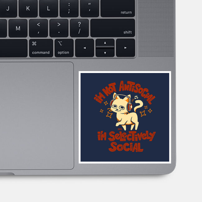 Just Selectively Social-None-Glossy-Sticker-worlddominationforcats