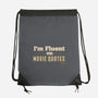 I Speak Fluent Movie Quotes-None-Drawstring-Bag-worlddominationforcats