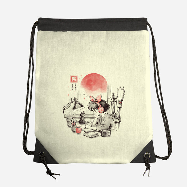 Quiet Melody-None-Drawstring-Bag-eduely