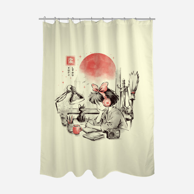 Quiet Melody-None-Polyester-Shower Curtain-eduely