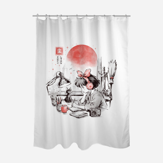 Quiet Melody-None-Polyester-Shower Curtain-eduely