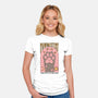 Paw Reading-Womens-Fitted-Tee-Thiago Correa