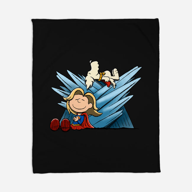 Happiness Is Super-None-Fleece-Blanket-DrawnByBryan