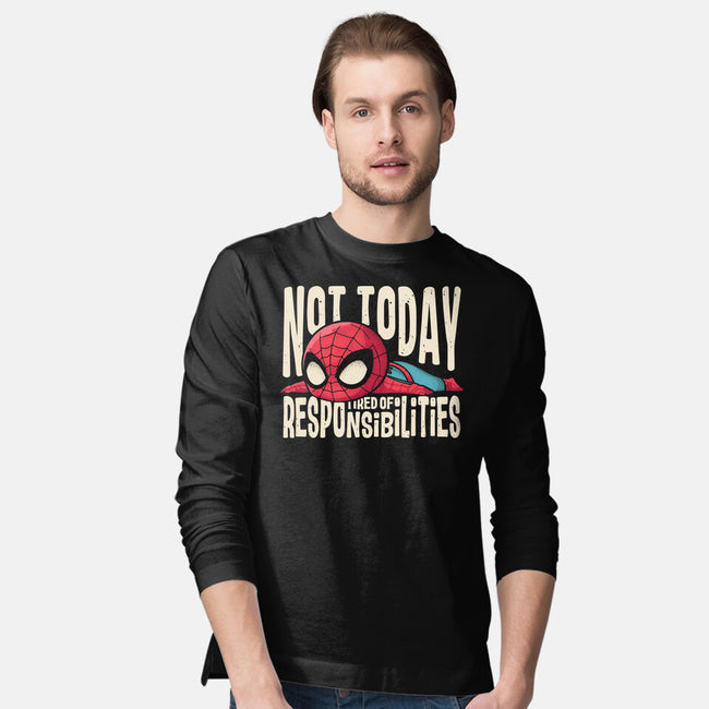 Tired Of Responsibilities-Mens-Long Sleeved-Tee-turborat14