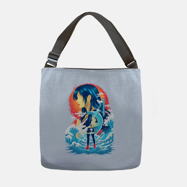 Great Wave Tifa-None-Adjustable Tote-Bag-hypertwenty