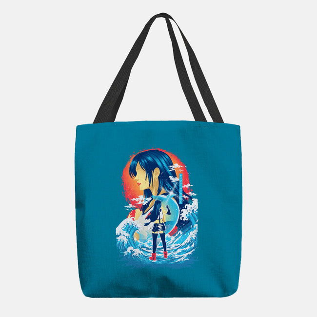 Great Wave Tifa-None-Basic Tote-Bag-hypertwenty